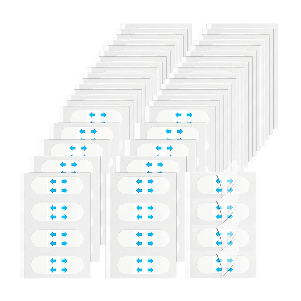 80 قطعة/مقاوم للماء على شكل حرف V شريط لاصق للمكياج غير مرئي قابل للتنفس لرفع الوجه ملصق رفع لشد الذقن على شكل حرف V للوجه