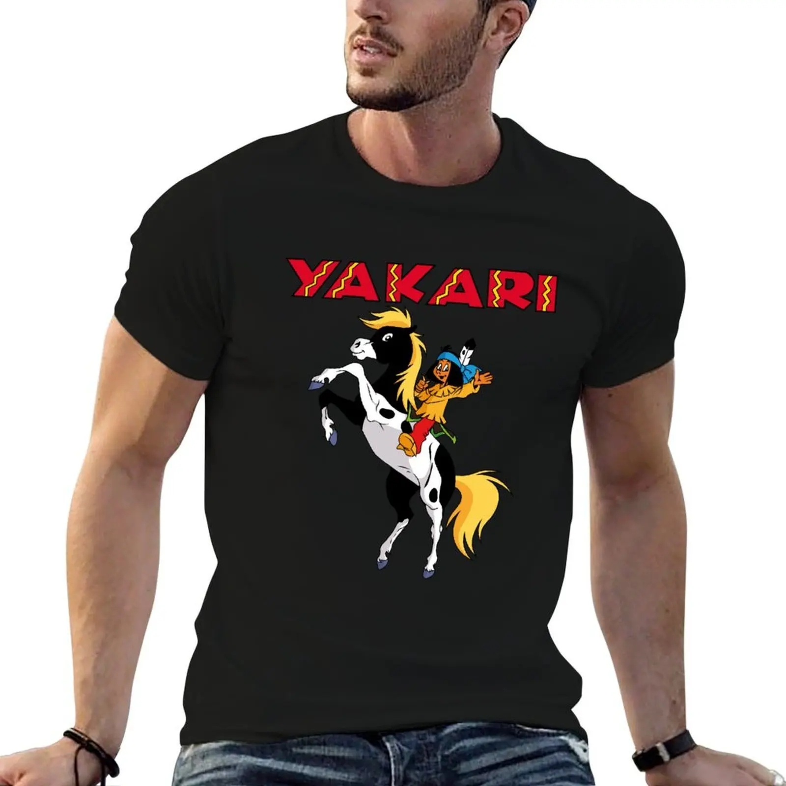 yakari advanture funny tee T-Shirt Aesthetic clothing new edition Men's t-shirt