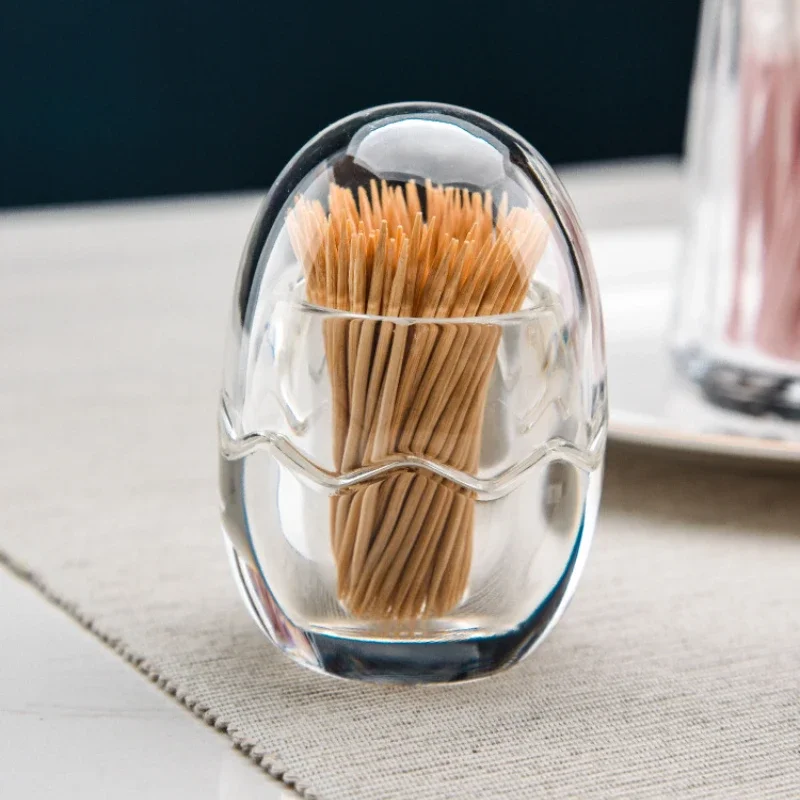 Acrylic Toothpick Bottle For Home Kitchen Storage Gadgets Creative Portable Toothpick Box hotel Toothpick Storage Box