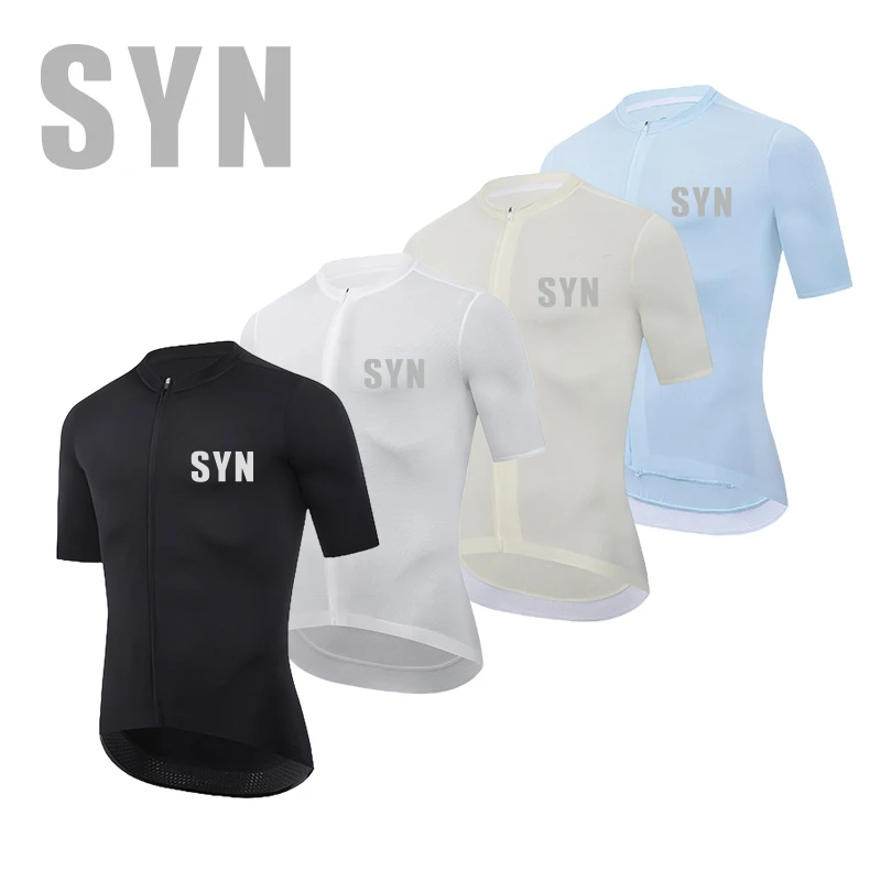 

SYN Men's cycling clothes road cycling jerseys summer high elasticity slim fit short sleeved sportswear cycling clothes