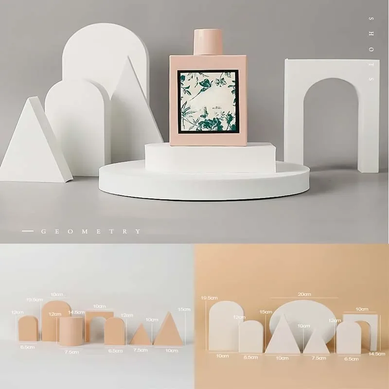 7PCS Set Foam Cube Shooting Props Cosmetic Jewelry Product Photography Decorative Photography Creative Posing Small Objects