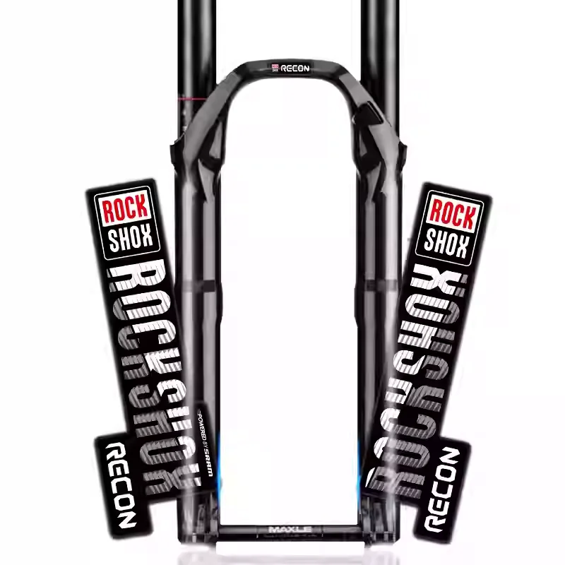 Adesivos de Vinil para Estilização de Carros, Adesivo ROCK SHOX RECON para Suspensão, Decalque Modificado para Amortecedor Frontal de Montanha