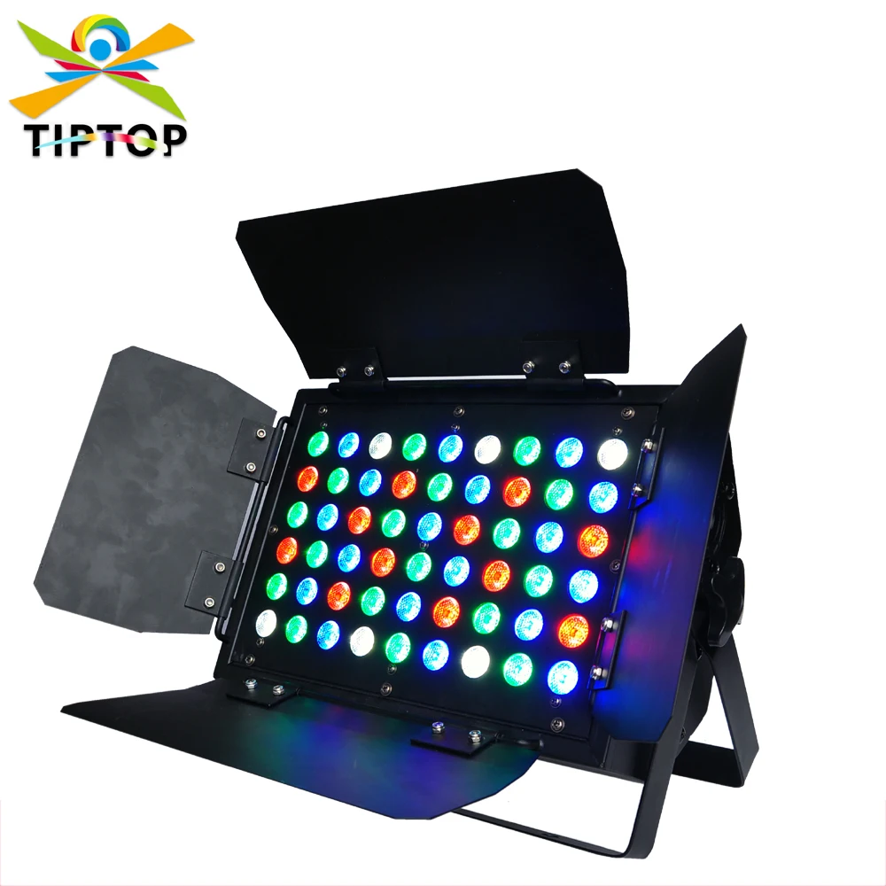 TIPTOP TP-W5403B 54x3W RGBW Led Wall Washer Light Tyanshine 200W Not Waterproof Indoor Using Barn Door Led Projector Flash Light