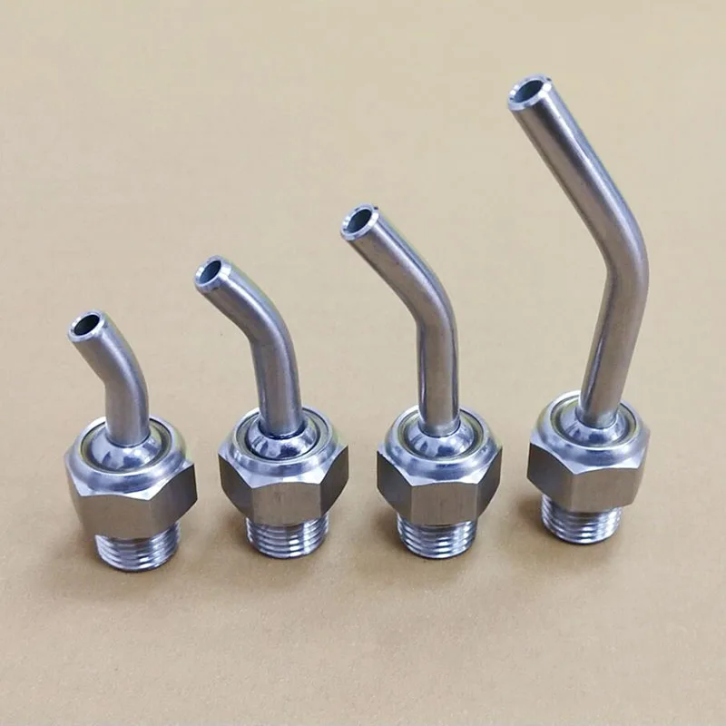 M5/M6/M8/M10/M12/M14/M16 Stainless steel SS304 CNC lathe turret water spray cooling universal adjustable elbow cooling nozzle