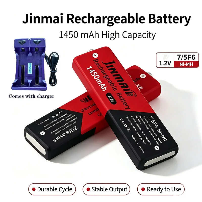 1.2V 7/5F6 67F6 1450mAh Ni-mh Battery 7/5 F6 Cell Fast Charging For Panasonic Sony Walkman MD CD Cassette Player Batteries