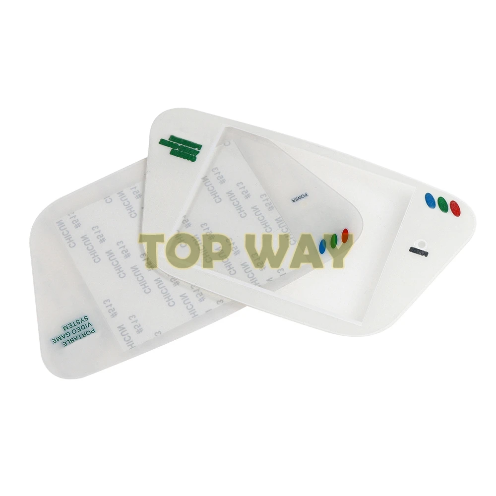 10 قطعة أبيض أسود لـ Sega Game Gear استبدال واقي شاشة بلاستيكي غطاء عدسة للبلاستيك GG