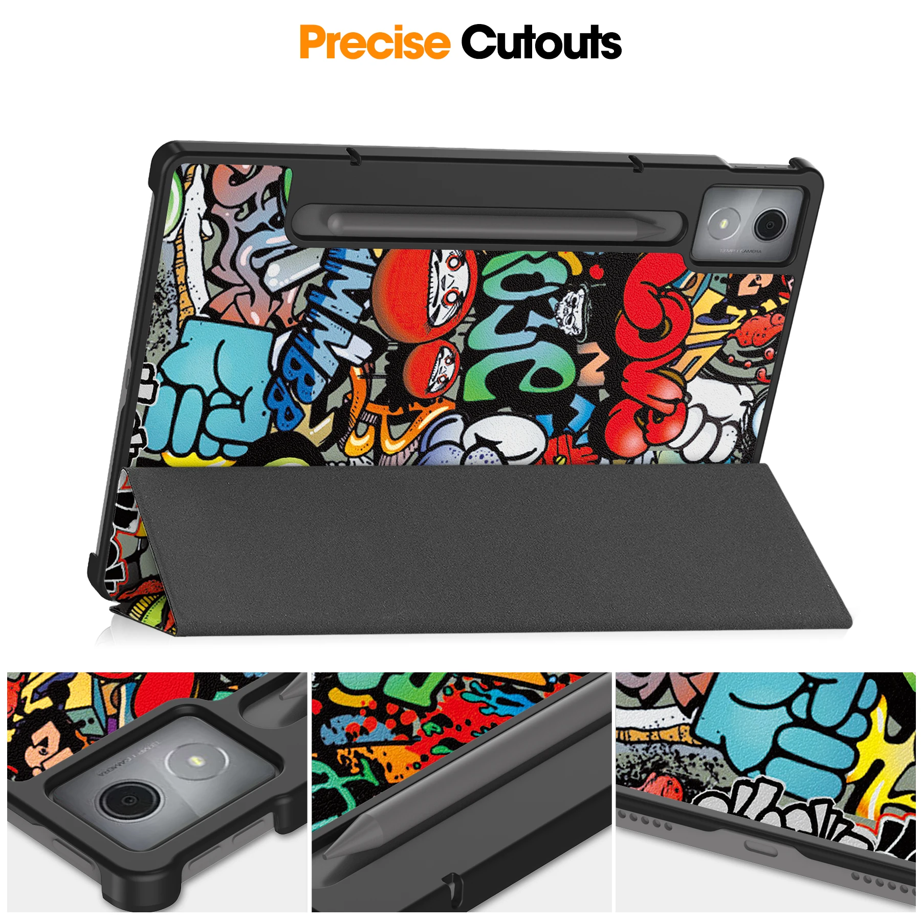 Case for Lenovo Xiaoxin Pad Pro 12.7 inch 2025 PU Leather Tri-fold Tablet Cover for Pad Pro 12.7\