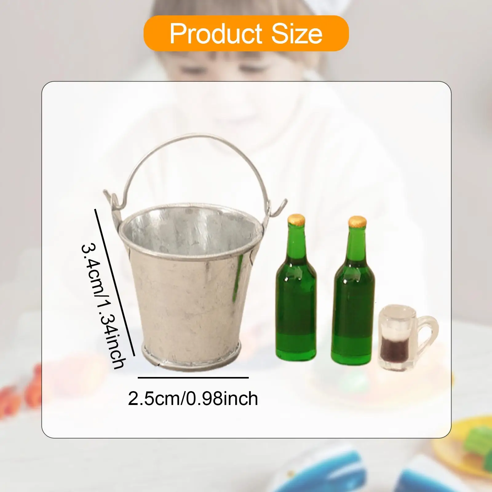 1:12 poppenhuis bierfles model drankjes decoratie gesimuleerde drank koelen