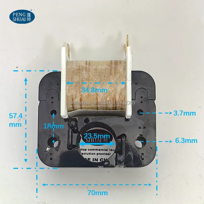 2 Inch 3 Inch 180 Degree 90 Degree Industrial Washing Machine Drain Valve Coil 24VAC