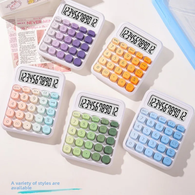 Calcolatrice per gelato, cubo di zucchero sfumato di bell'aspetto, graziosa calcolatrice speciale per contabilità da ufficio per studenti