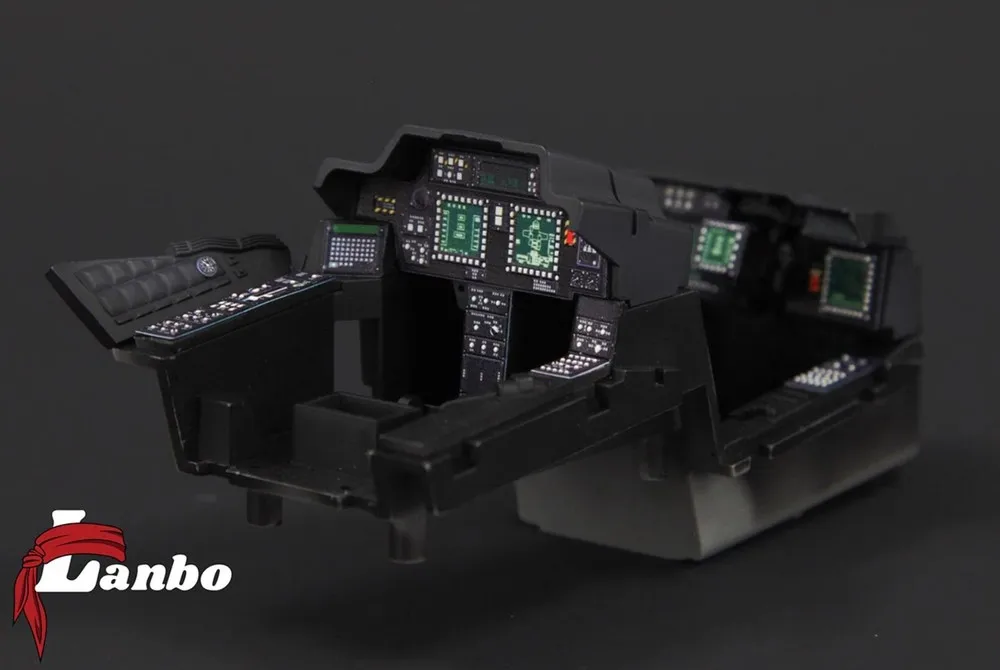 Lanbo Modelli 3D Colorato Cockpit 35101 1/35 AH-64DLONGBOW APACHE PER MENG