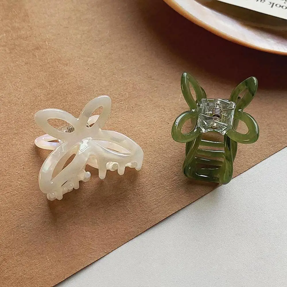 Fashion Sweet Hollow Butterfly Hair Clip Fairy Acetate Hair Claw Modeling Tool for Women Girls