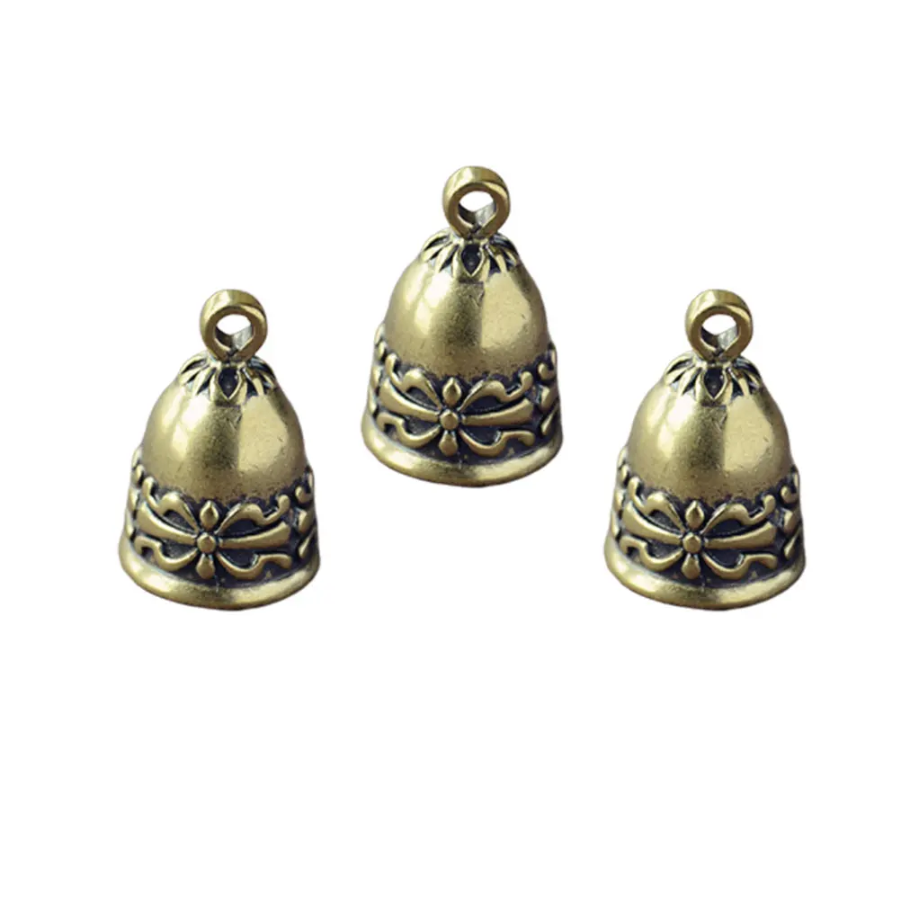 

3Pcs Copper Bell Pendant Charm Creative Stylish DIY Pendant Charms for Scrapbooking Project Keyring Accessories