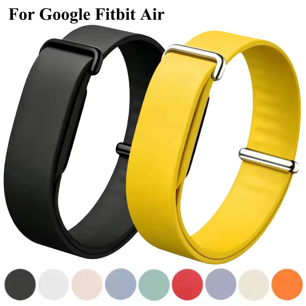 Weiches Silikon-Uhrenarmband für Google Fitbit Air, Ersatzarmband für Fitbit Air Sport Loop Correa Armband