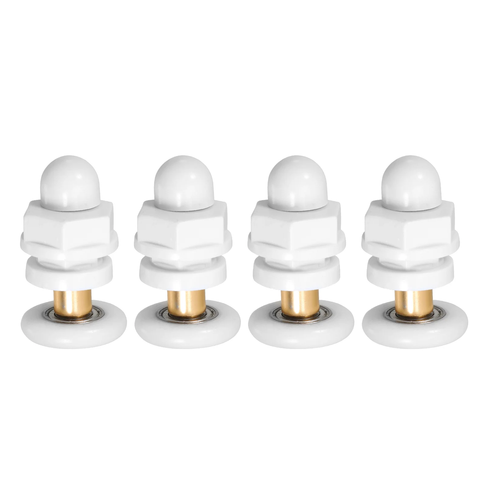 

4Pcs Bathroom Sliding Door Rollers Replacement for Shower Glass Doors Hardware Kit Secure Stable Easy Installation