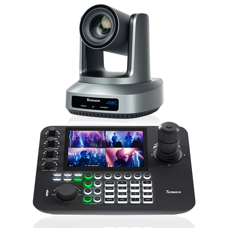 

Камера PTZ UV620A Ultra NDI 20X 4K и система видеоконференцсвязи KB300PRO с функцией разделения экрана на 4 части