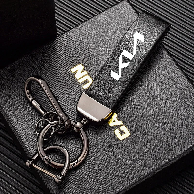 Fashion Car Keychain PU Leather Key Ring Chain Jewelry Gift For Kia Sportage Picanto Rio Ceed Optima 3 5 K3 K5 Sorento Accessory