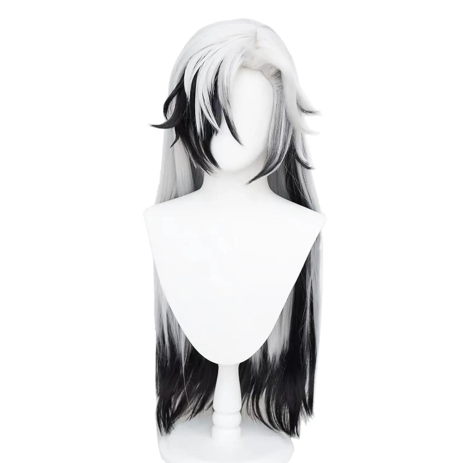 

Высококачественный парик для косплея Honkai Star Rail Long Straight Silver White Black XiongXiongLe Boothill