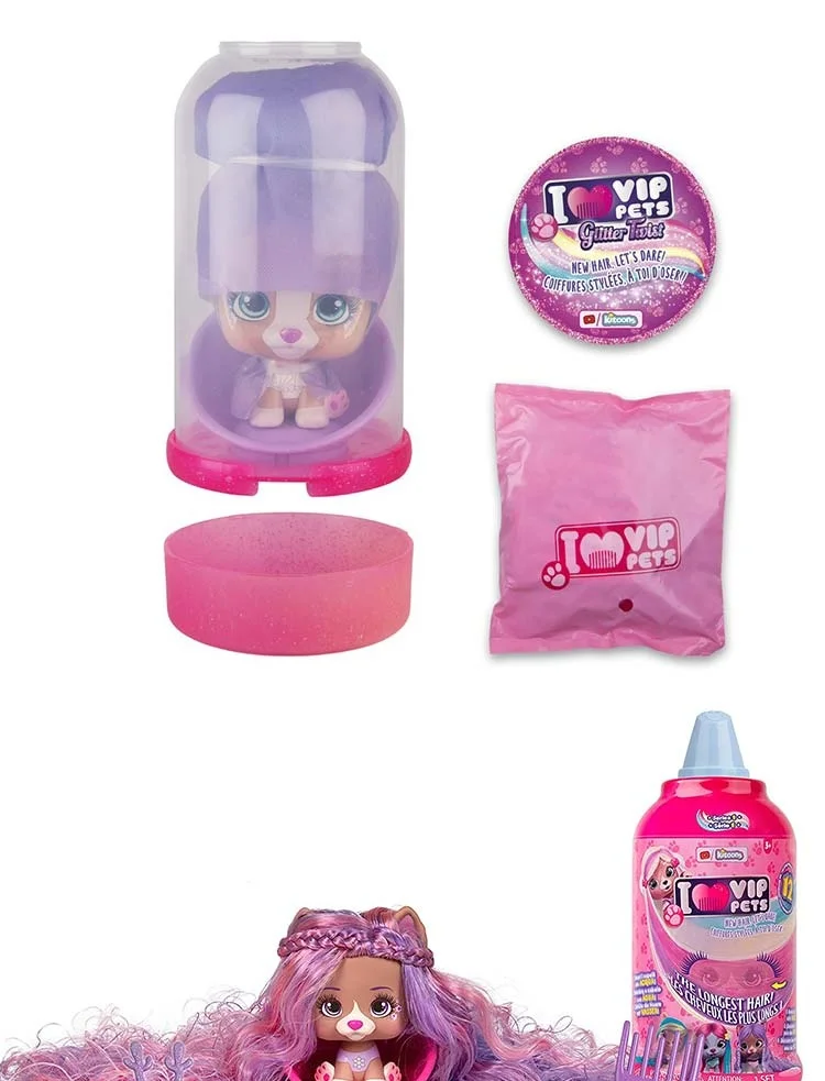 Ich liebe Vip Pets Surprise Hair Reveal Reborn Doll Surprise Tress Langes Haar-Styling für Puppen mit Haaren für Frisuren Spielzeugpuppe – Detail 15