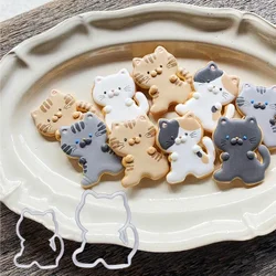 Cute Cat Kitten Shape Cookie Cutters Animal Biscuit Cutting Die Cake Decorating Tool Birthday Baking Accessories Kitchen Gadget