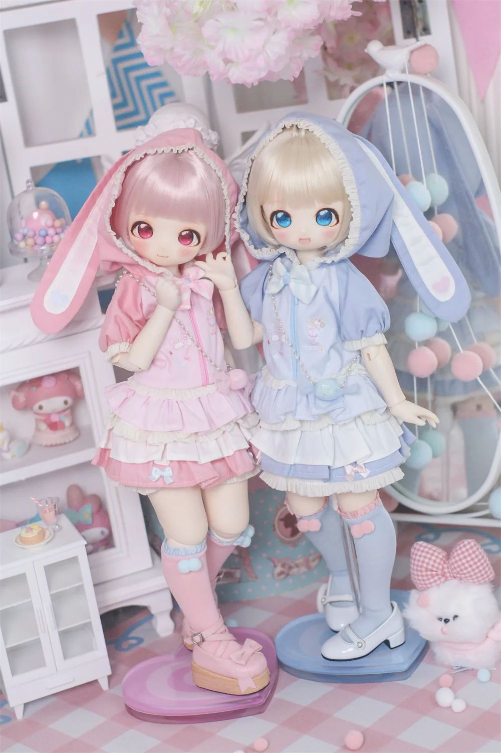 BJD doll clothes suitable for 1-4 mdd msd Frosting Trap clothes set doll accessories (4 points)
