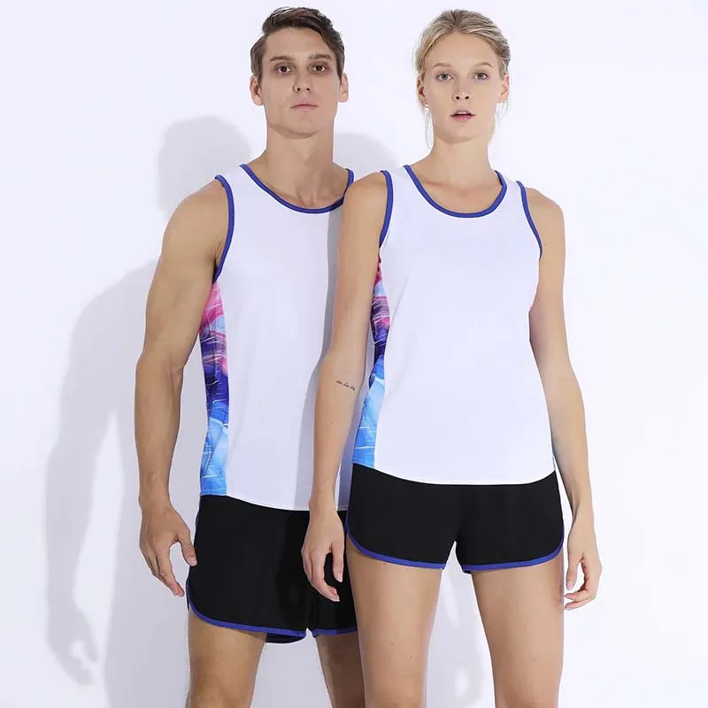 NEW Quality Reflective Design Men/Women Running Vest Gym Sleeveless Track and Field Shirt Marathon Slim Tank Sport Vest Top