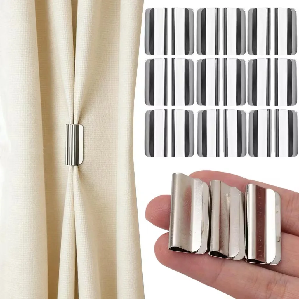1/10 Pairs Strong Magnetic Curtain Clips,for Prevent Light Leaking Keep Curtain Closed for Home Bedroom Office Curtain Draperies
