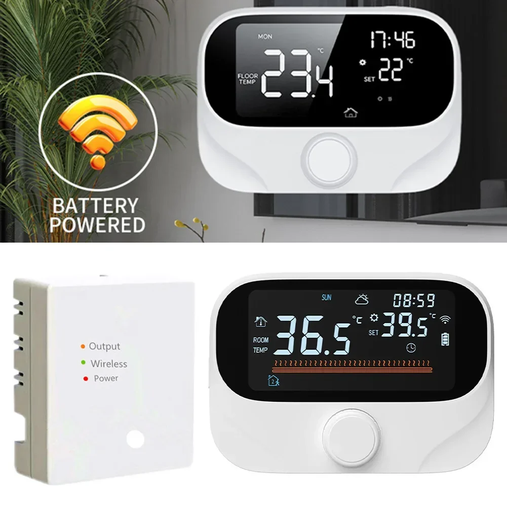 WiFi Smart Thermostat LCD Display Touch Screen for Electric Floor Heating Water/Gas Boiler Temperature Remote Controller