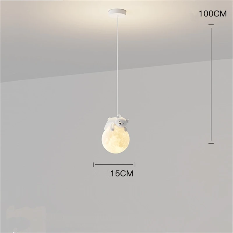 Bedside pendant light LED children\'s room bedroom hallway balcony pendant light restaurant master bedroom small pendant light