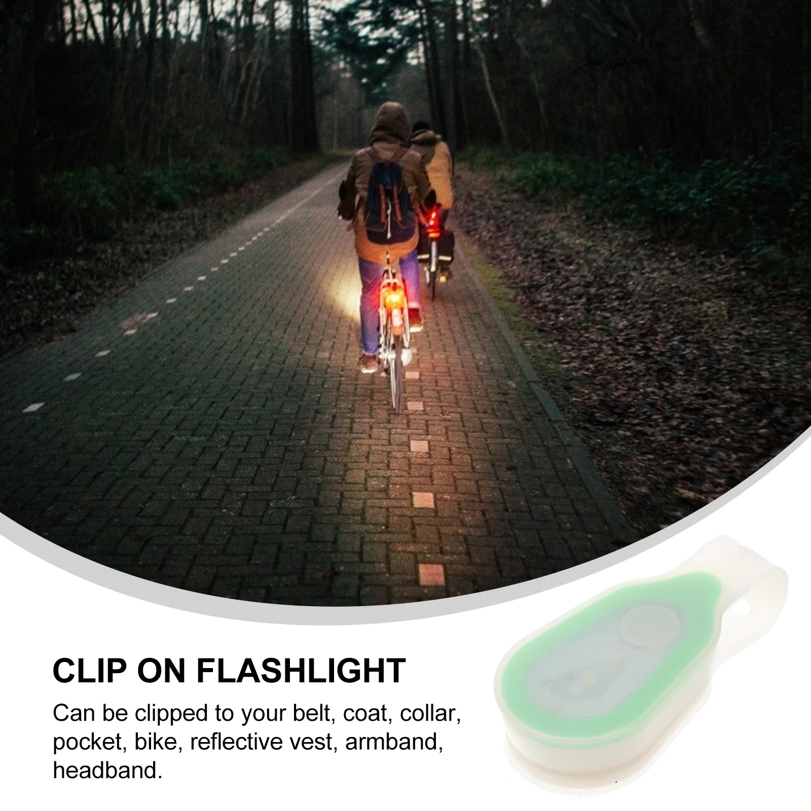 

2pcs Led Magnetic Clip Light Flashlight For Running Night Walking Safety Gear Outdoor Sports 3 Modes Red White