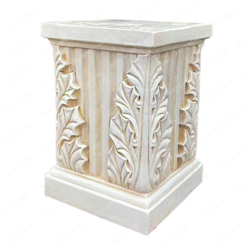 Roman Column Flower Pot Garden Villa Door Courtyard Home Living Room Entrance Decoration