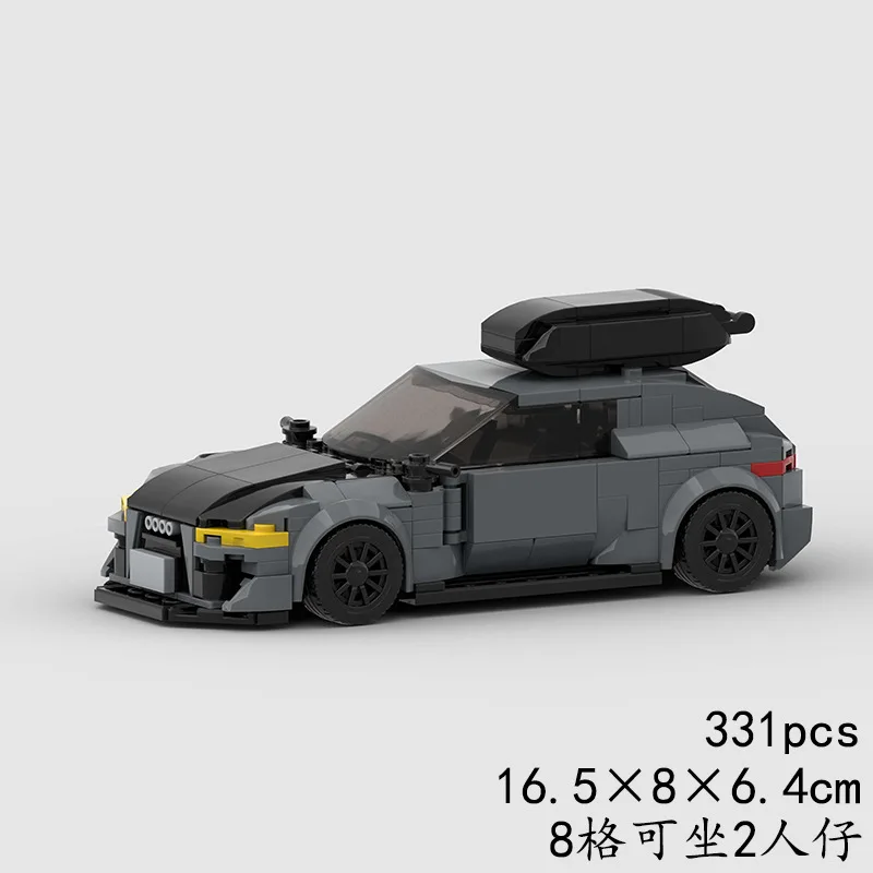 MOC RS6 Super Sports Cars Building Blocks อิฐ DIY ชุดของขวัญของเล่นสําหรับ Boys & Girls & ผู้ใหญ่