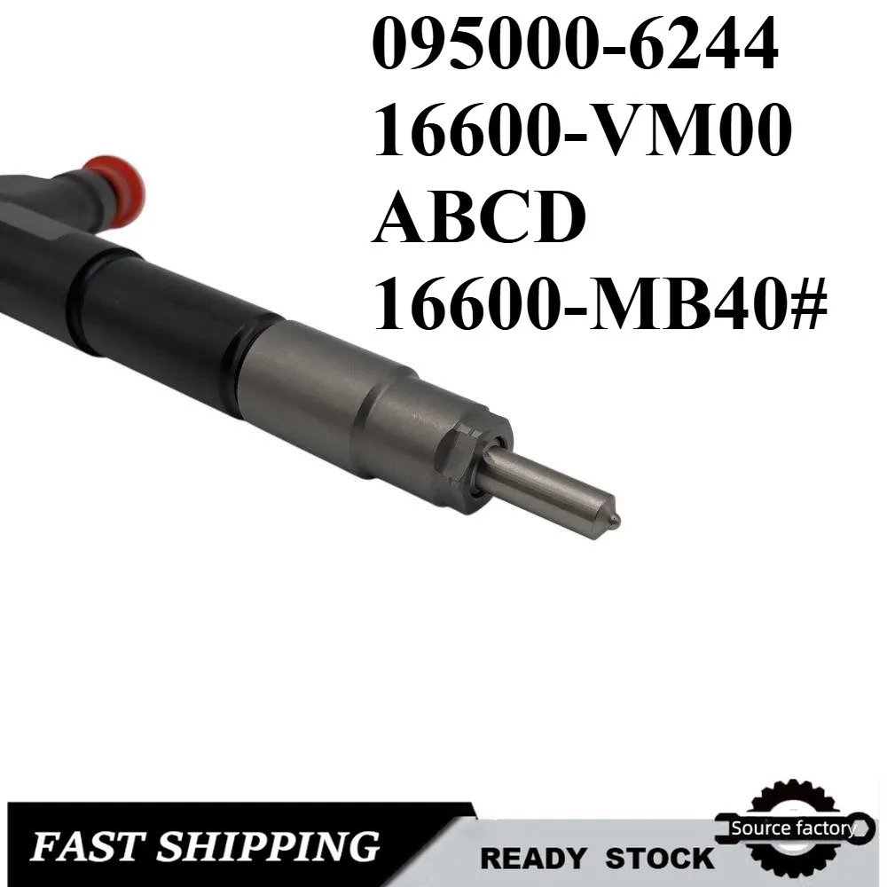 

Common Rail Injector095000-6244 16600-VM00 ABCD Diesel Fuel Injector for Nissan Navara YD25-car accessories Fast Delivery