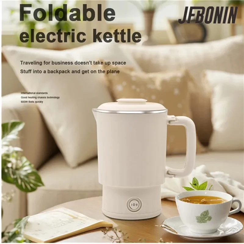 2026 0.6L Mini Folding Kettle Portable Water Heater 600W 600ml Electric Kettle Home Kettle Electric Boiling Pot Noodle Pot