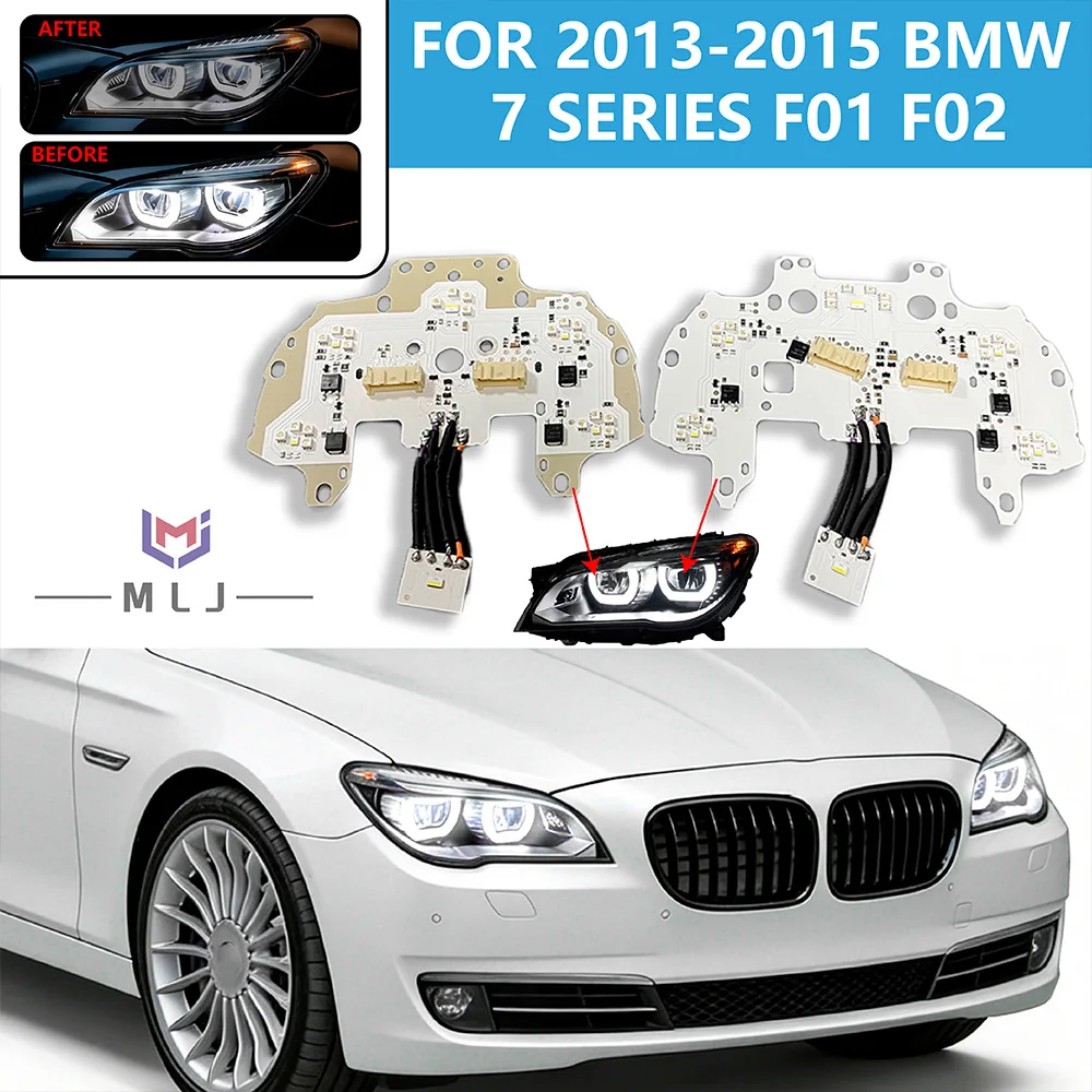 For BMW 7 Series F01 F02 2013-2015 Full LED Headlight Light Source Chip Angel Eye Daytime Running Light Chip Module Accessories