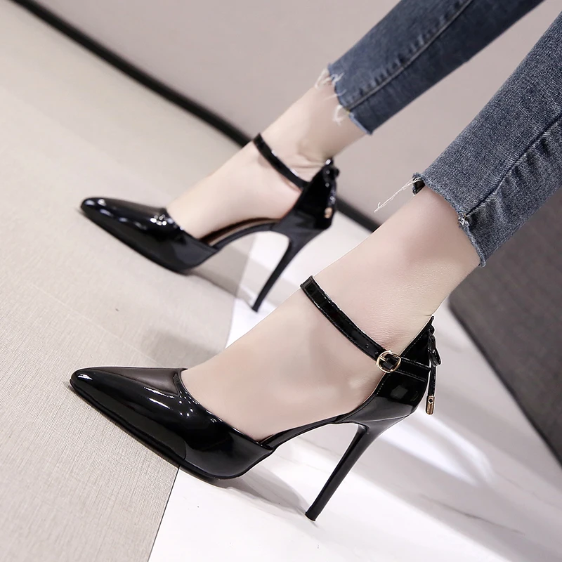 New High Heels Women Pumps Shoes for Women Pointed Toe Fashion Sexy Black Wedding Shoes Nude Bridal Shoes Ladies Heels Sandals