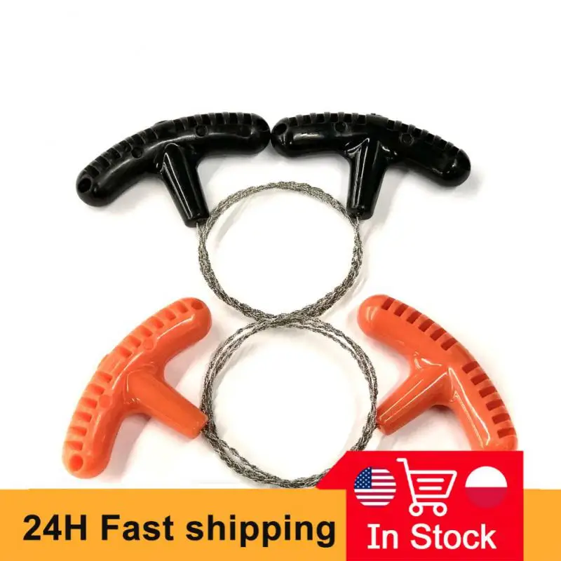 Outdoor Manual Hand Steel Wire Saw Survival Tools Hand Chain Saw Cutter Portable Travel Camping Emergency Gear Steel Wire Kits