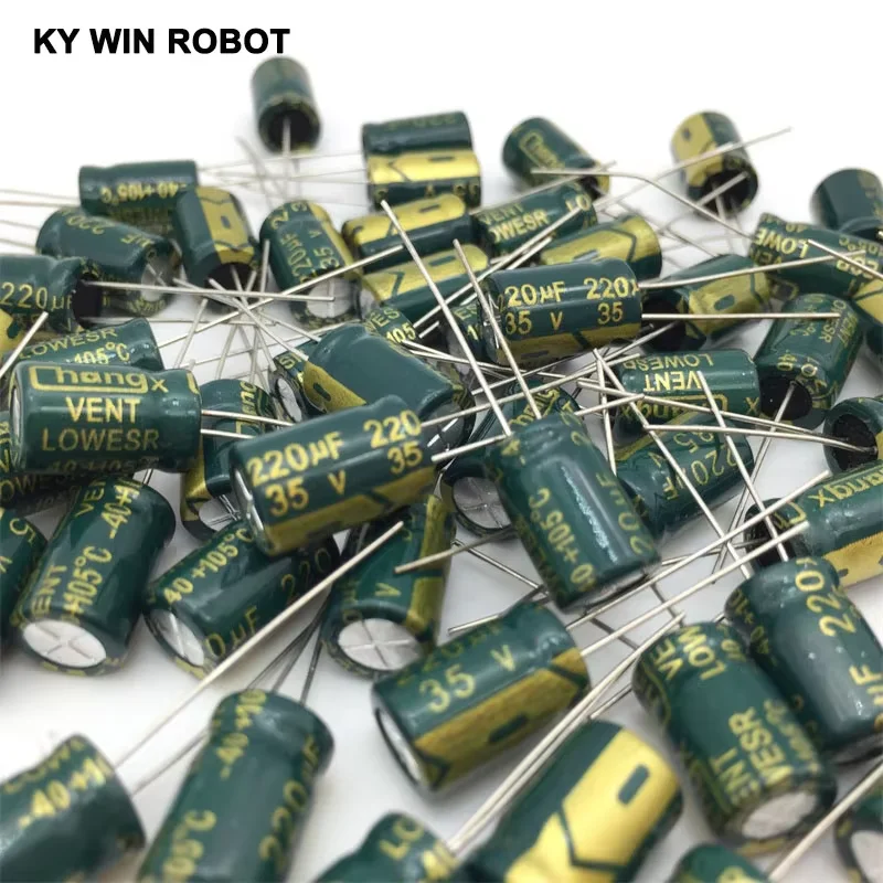 

20pcs 220uF 35V 105C Electrolytic Capacitor 35V 220UF 8x12mm Aluminum Electrolytic Capacitor