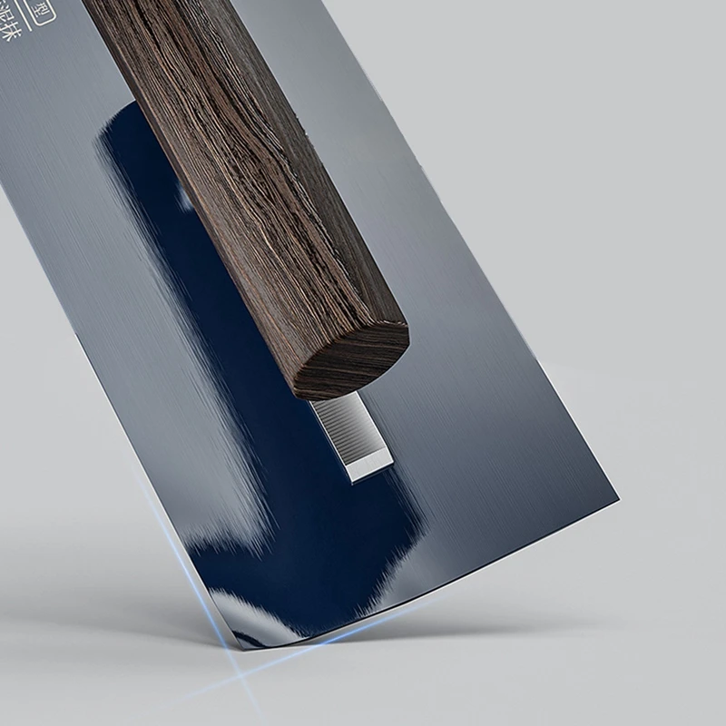 Цементный шпатель ABHU, штукатурный шпатель для гипсокартона толщиной 0,5 мм, стальной шпатель SK5 с ручкой из дерева венге, L-образный хвостовик