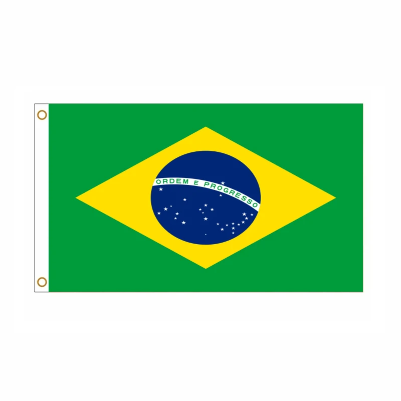 5 Pcs/lot Brazil National Flag 90x150cm Brazil Flag The Federative Republic of Brazil National Flag wholesale