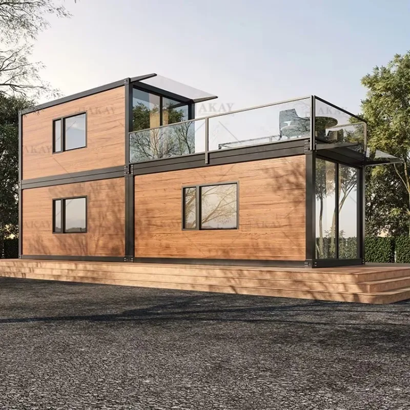 Foldable Container House With Complete Pipeline Embedded Water Electricity Pipeline Reserved Interface Easy Renovation Prefab
