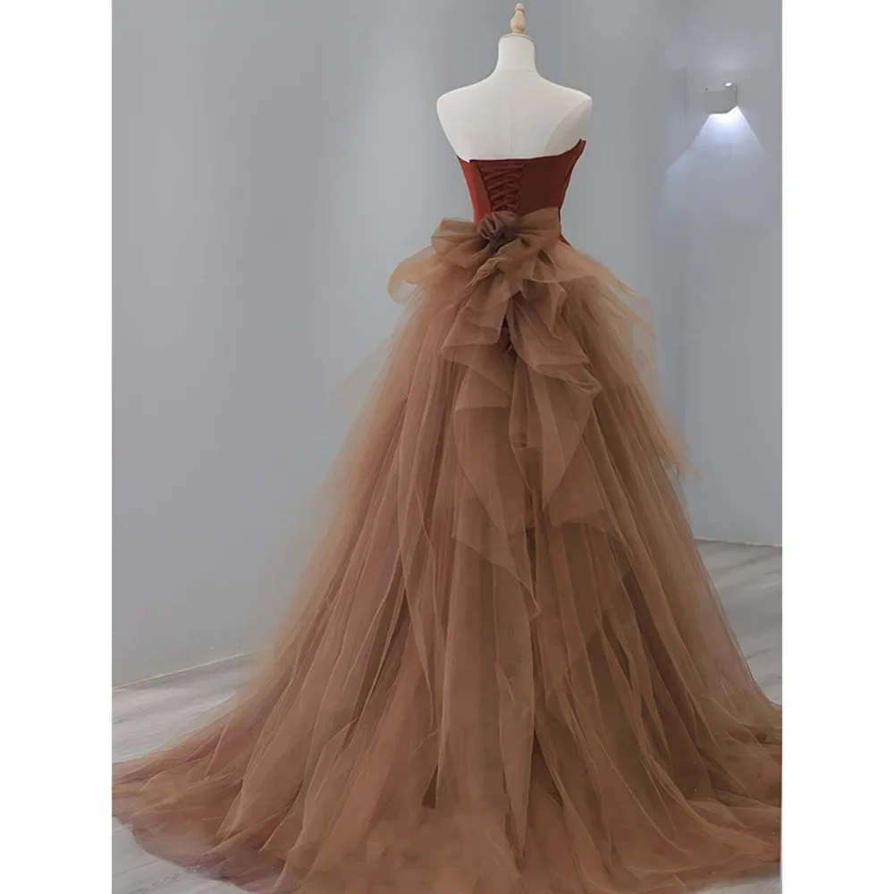 Wakuta Mermaid Prom Dress abiti da sera indossabili a 2 vie con Tulle a strati Bow Train vestidos de gala robe de soirée