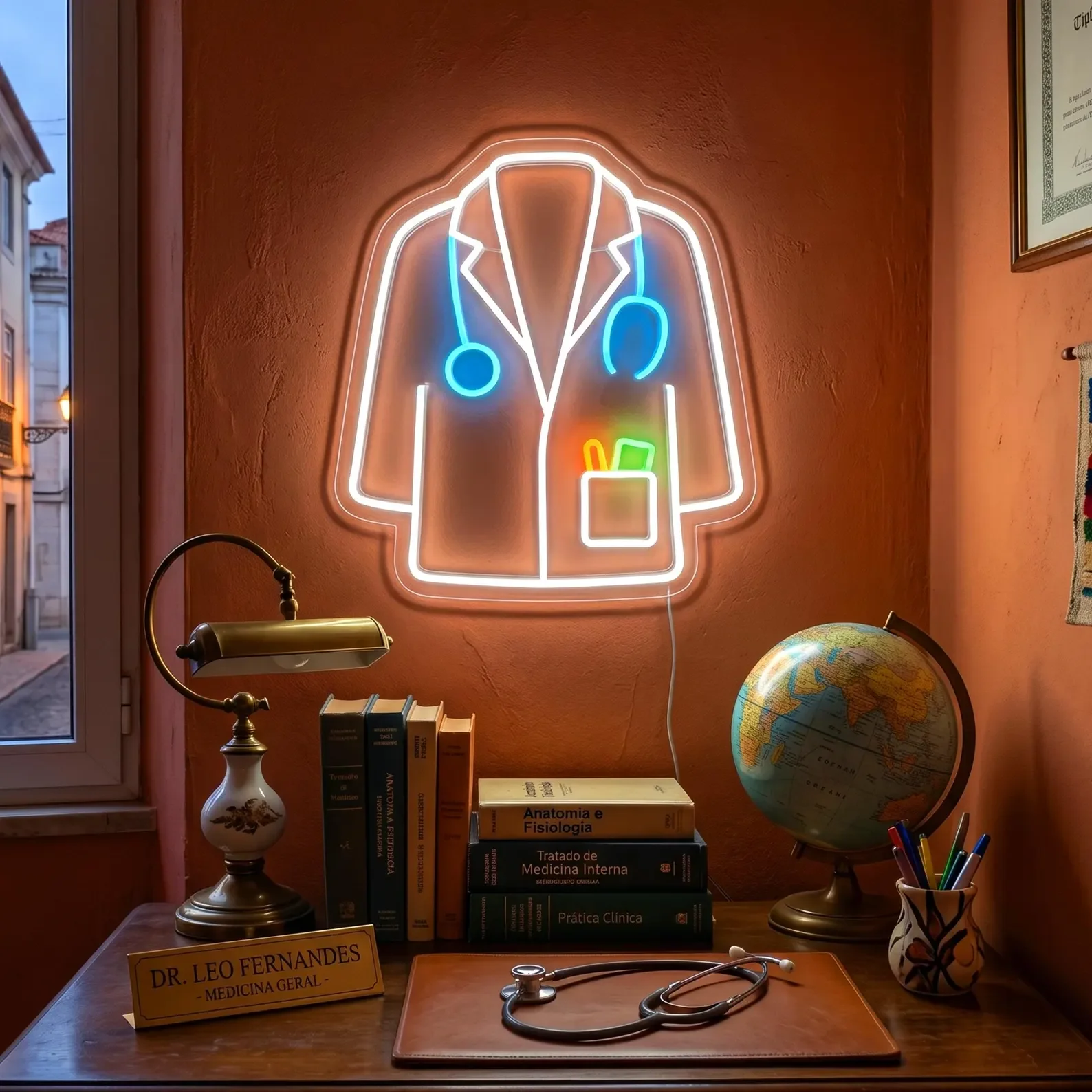 Doctor Lab Coat Neon Sign,Mult - Medical Lab Gifts review and price