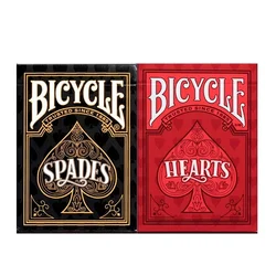 Cuori di bicicletta carte da gioco picche Deck Poker giochi di carte trucchi magici oggetti di scena per Hobby e oggetti da collezione per mago