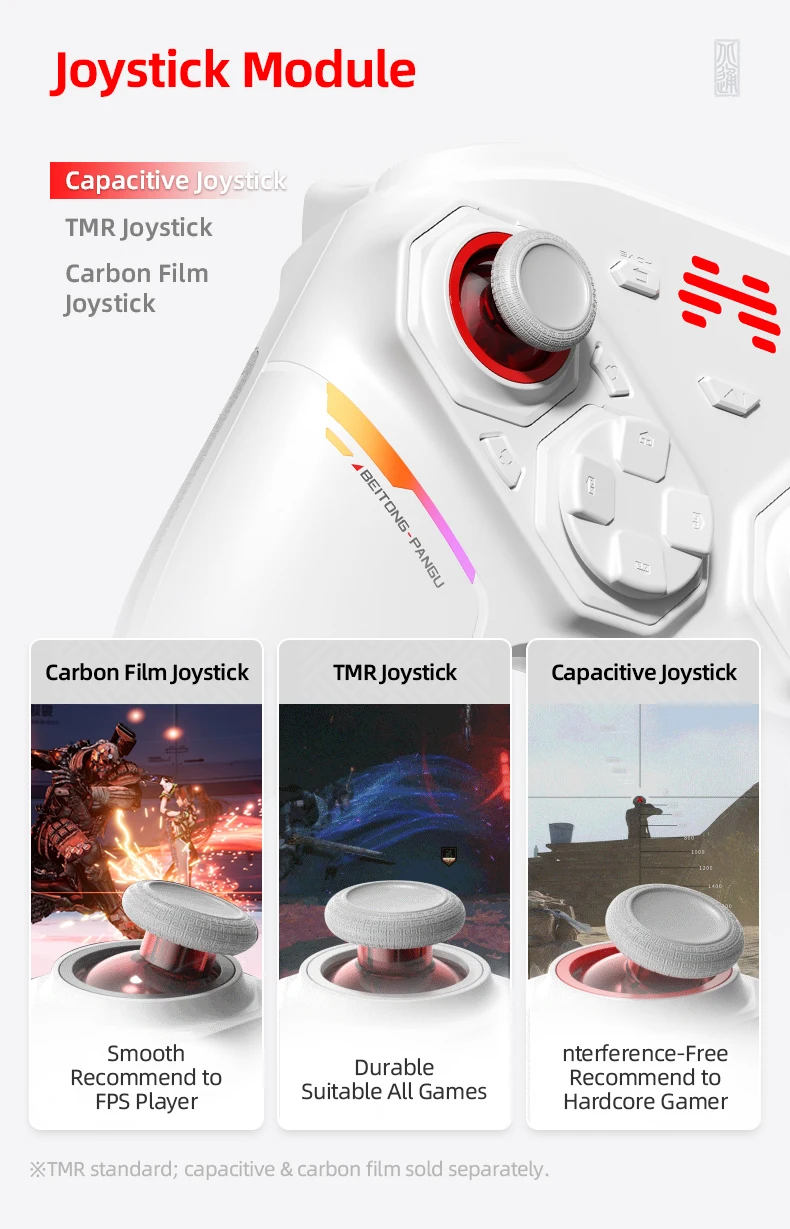 BEITONG PanGu Anpassbarer Modularer Controller Kabelloser Bluetooth-Gamepad Individualisierbarer Gaming-Controller für PC/NS2/Mobilgeräte/Steam – Detail 14
