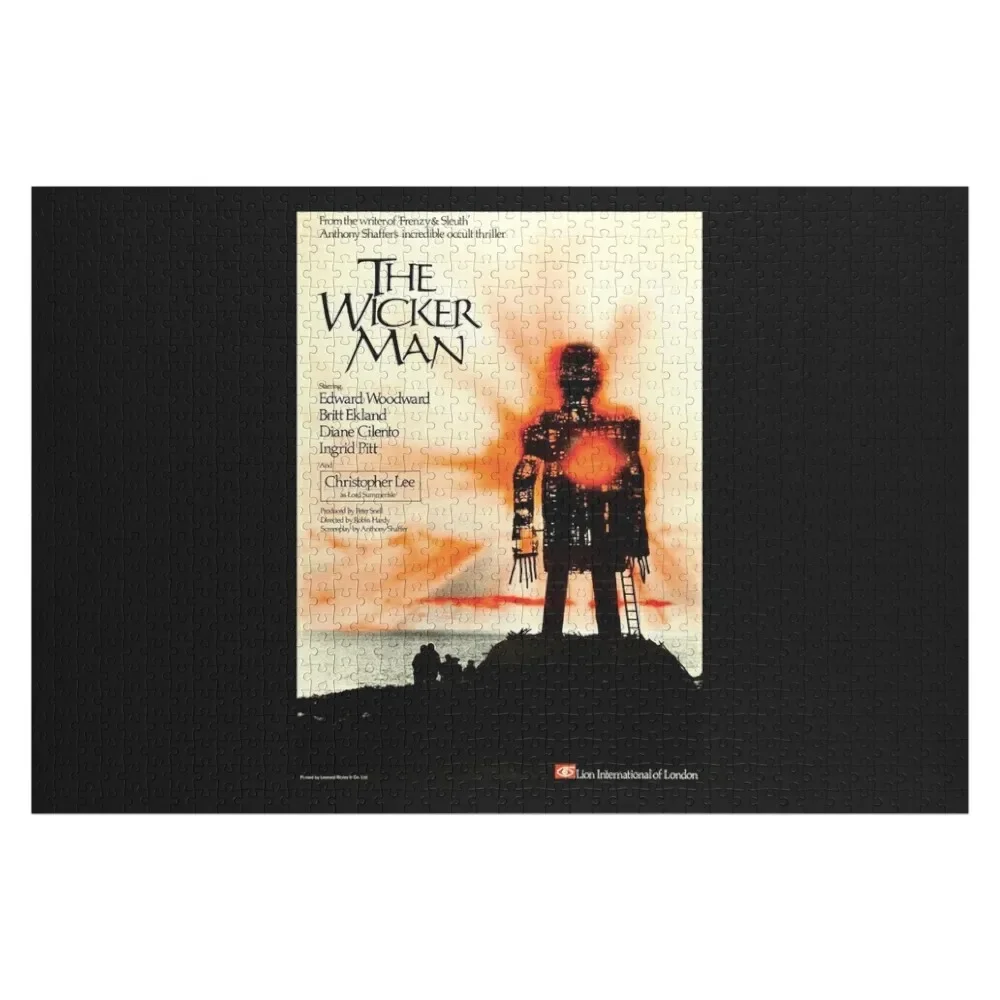 

UK "The Wicker Man" Film Poster Classic Jigsaw Puzzle Wooden Name Adult Wooden Customized Toys For Kids Puzzle