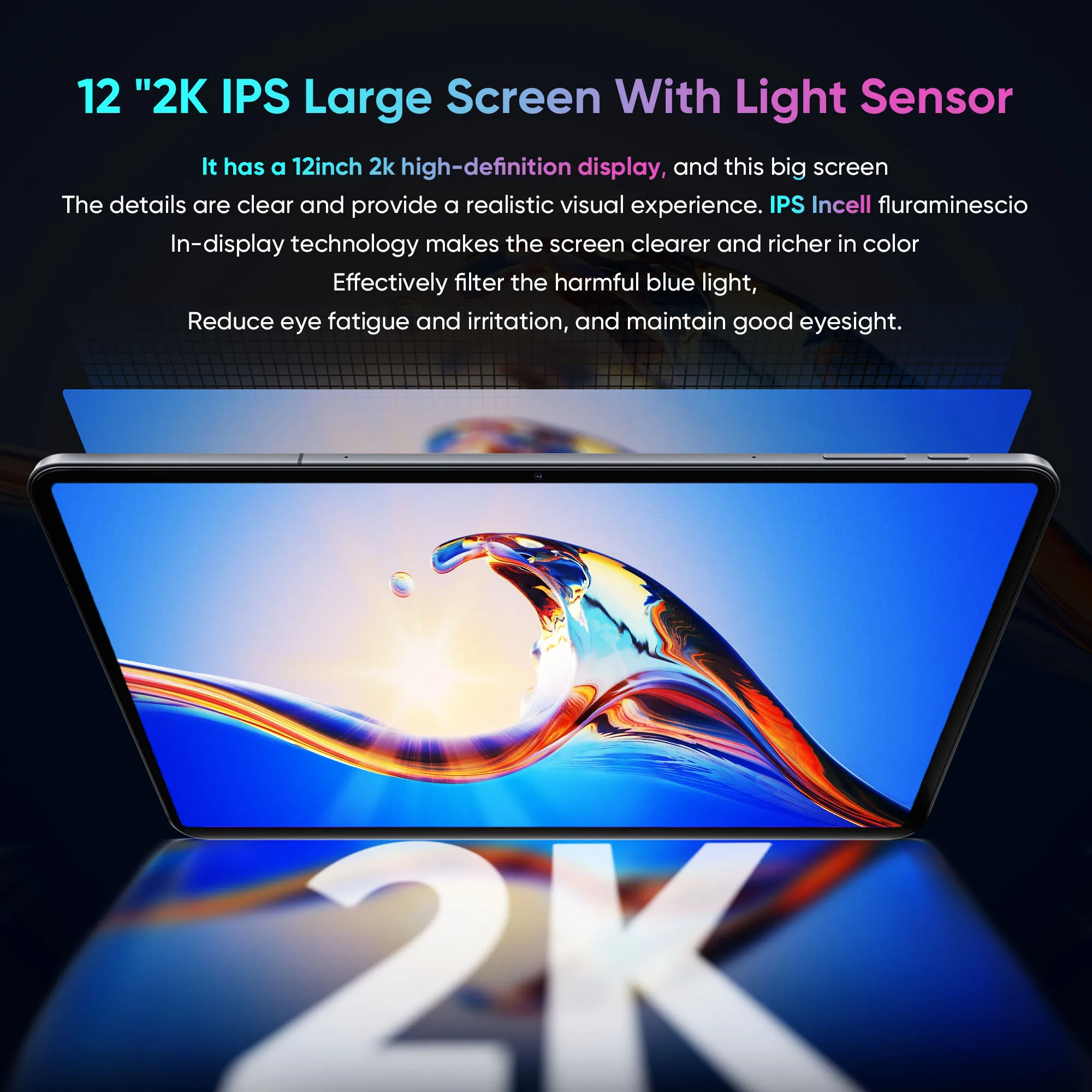 تابلت N-one NPad Ultra 4G LTE Snapdragon 685 Android 14 12 "2K 2000*1200 FHD شاشة 8GB + 12GB 18W شحن سريع بطارية 9200mAh #5