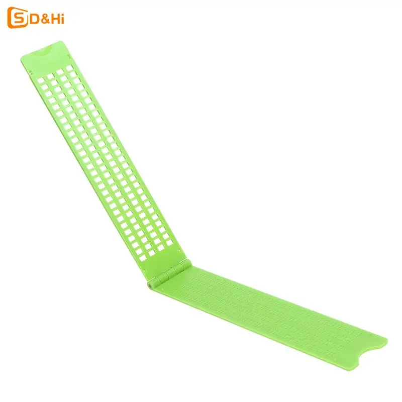 Plastic Braille Writing Slate Portable Practical Vision Care With Stylus Plastic School Learning Green Tool Accessory