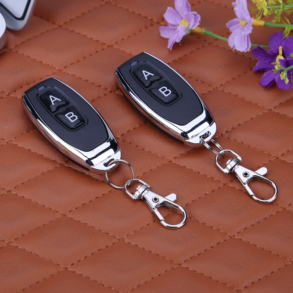 2 Relay Wireless Remote Control Switch+2pcs Two Keys Remote Controls