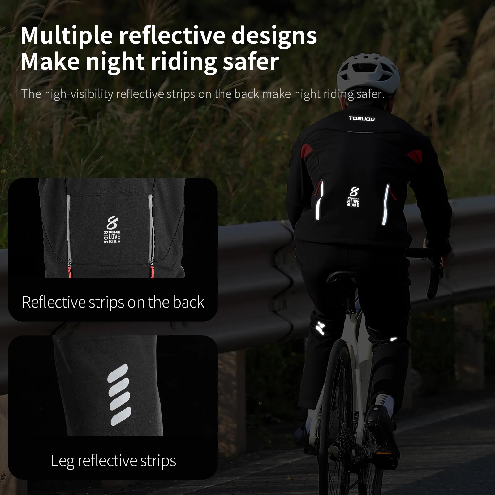 TOSUOD Cycling Jerseys Set MTB Bike Clothes Maillot Ropa Ciclismo Invierno Bicycle Thermal Fleece Cycling Clothing